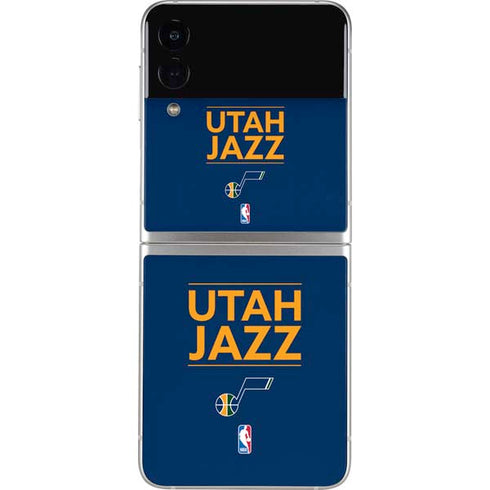 NBA Utah Jazz Standard - Black Galaxy Z Flip4 5G Skin